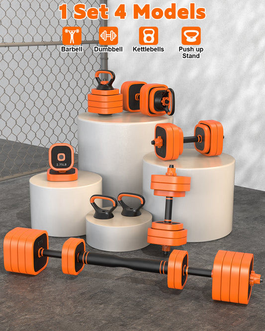 4 in 1 Adjustable Dumbbells Set