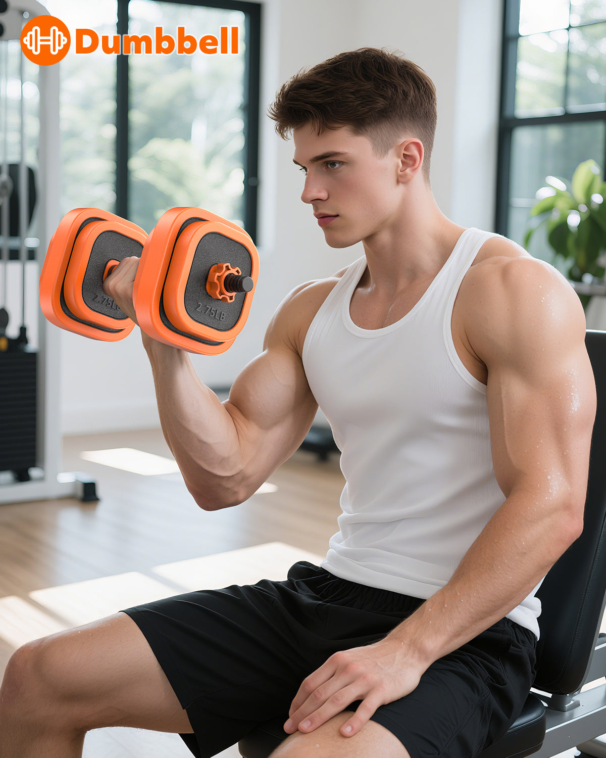 4 in 1 Adjustable Dumbbells Set