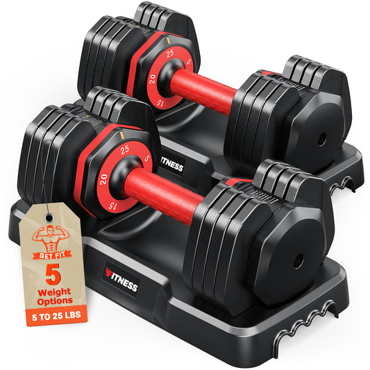 5 Weights-25LB Adjustable Dumbbells