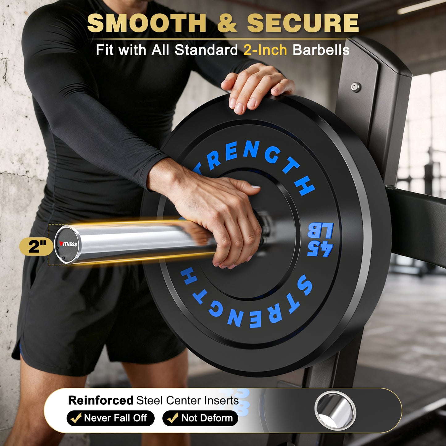 190LB Rubber Bumper Plates