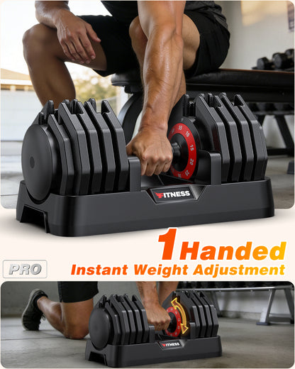 10-in-1  55lbs Adjustable Dumbbells Set