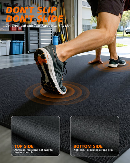 Large Exercise Mat for Home Gym, 9'x6'