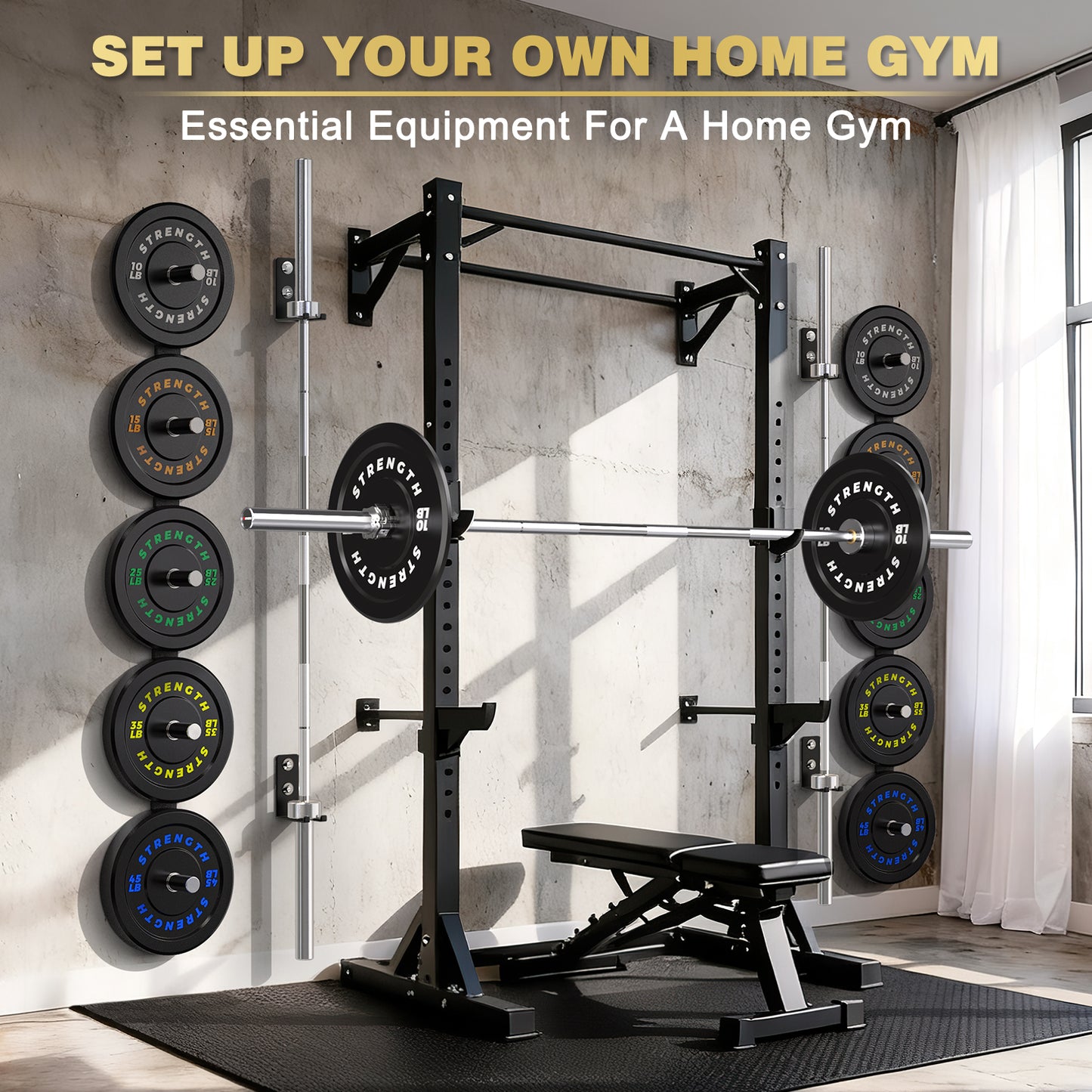 190LB Rubber Bumper Plates