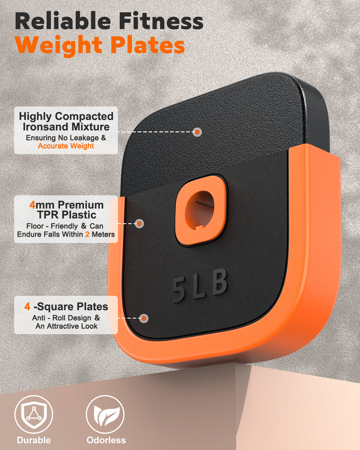 4 in 1 Adjustable Dumbbells Set