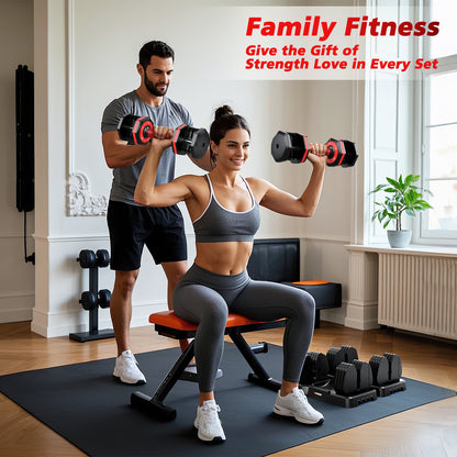 5 Weights-25LB Adjustable Dumbbells