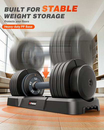 55 lbs Adjustable Dumbbells Set - 5 Weights