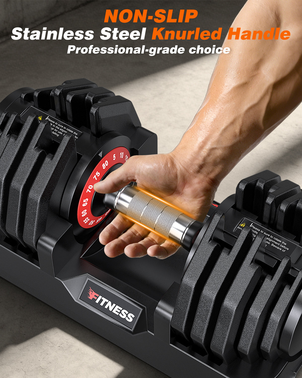 16-in-1  80lbs Adjustable Dumbbells Set
